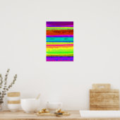 Bright Stripe Poster (Keuken)