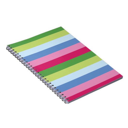 Bright Stripe Spiral Notebook Notitieboek (Rechterzijde)
