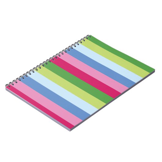Bright Stripe Spiral Notebook Notitieboek (Linkerzijde)