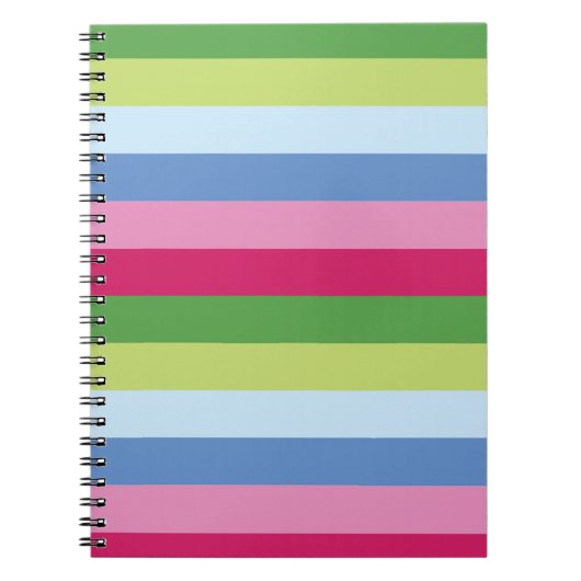 Bright Stripe Spiral Notebook Notitieboek (Voorkant)
