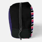 Bright Stripe Stijlvol Bold Modern Initiaal Monogr Toilettasje (Rechts)