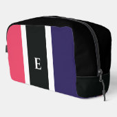 Bright Stripe Stijlvol Bold Modern Initiaal Monogr Toilettasje (Rechterhoek)