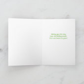 BRIGHT Stripes Colorful Christmas Card Feestdagen Kaart (Binnen)