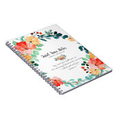 Bright Summer Floral Monogram Quiet Time Notitieboek (Rechterzijde)