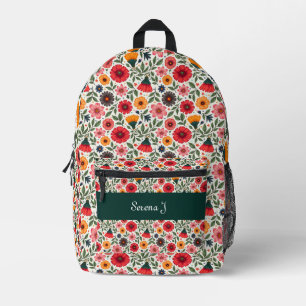 Bright Summer Flowers Bedrukte Rugzak