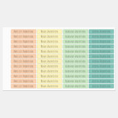 Bright Summer Happy Kids Waterproof Nom Étiquettes (Feuille)