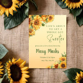 Bright Summer Herfst Zonnebloemenuitnodiging Kaart