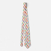 Bright Summer Popsicle Pattern Stropdas (Achterkant)