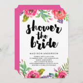 Bright Summer | Uitnodiging voor bruidsdouche (Voorkant / Achterkant)