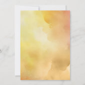 Bright Summer Wildbloemen Boho Baby shower Kaart (Achterkant)