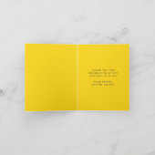 Bright Sun Script Kids Verjaardagsfeestje Bedankkaart (Binnen)