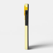 Bright Sunflower Script Stem Naam iPhone Hoesje (Achterkant / Links)