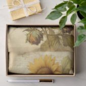 Bright Sunny Sunflowers op  script Tissuepapier (Geschenk)