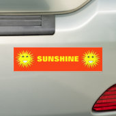 Bright Sunshine Bumpersticker (Op auto)