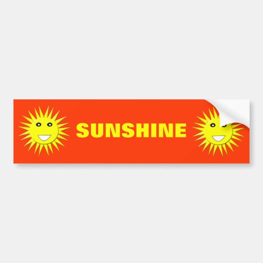 Bright Sunshine Bumpersticker (Voorkant)
