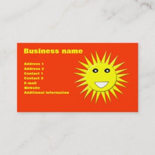 Bright Sunshine Carte de visite personnalisable