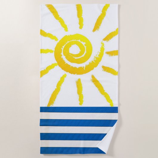"Bright Sunshine" keukenhanddoek Strandlaken (Voorkant)