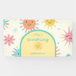 Bright Sunshiny Day Foto Verjaardag Spandoek