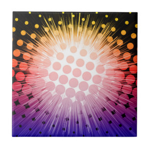 Bright Super Hero Pop Art Tegeltje