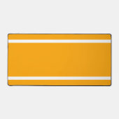 Bright Tangerine Orange White Edge Racing Stripes (Recto)