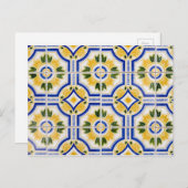 Bright tile pattern, Portugal Briefkaart (Voorkant / Achterkant)