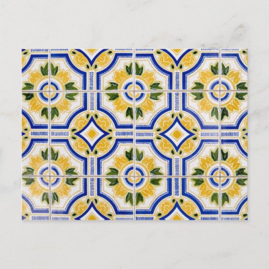 Bright tile pattern, Portugal Briefkaart (Voorkant)