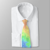 Bright Trippy Retro Groovy Boho Hippie Rainbow Stropdas (Gebonden)