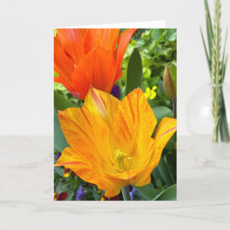 Bright Tulips Blank Note Card Bedankkaart