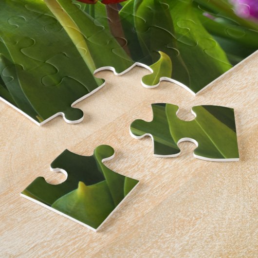 Bright Tulips Jigsaw Puzzle Puzzle (Côté)