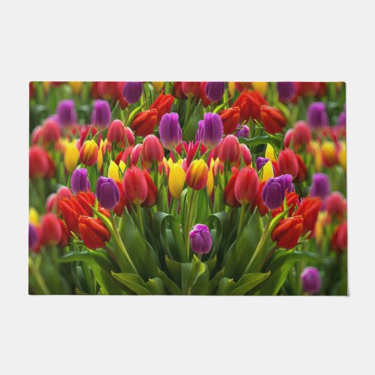 Bright Tulpen Deurmat (Voorkant)