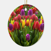 Bright Tulpen Keramisch Ornament (Links)
