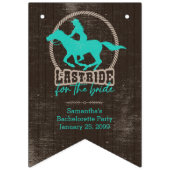 Bright Turquoise laatst gerijpt voor de bride Vlaggetjes (Eerste vlag)