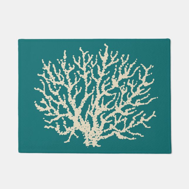 Bright Turquoise mat Nautique Tapis (Devant)