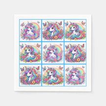 Bright Unicorn Party Servetten