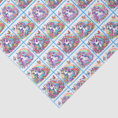 Bright Unicorn tissue paper Tissuepapier (Detail)