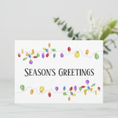 Bright  Vakantie Lichten Vakantie Kaart (Staand voorkant)