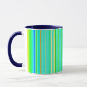 Bright vert original rayé verticale mug (Gauche)