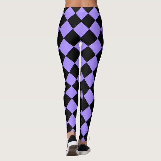 Bright Violet Harlequin Leggings (Achterkant)