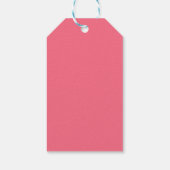 Bright Watermelon Roze Verjaardagscadeau Labels Cadeaulabel (Achterkant)