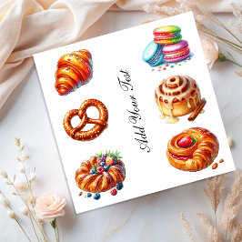 Bright Waterverf Bakery Pastry Set Sticker