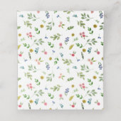 Bright Waterverf Bloemen bruiloft (Binnenkant ongevouwen)