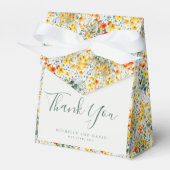 Bright Waterverf bloemenbruiloft Bedankdoosjes (Voorkant Zijde)