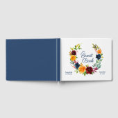 Bright Waterverf bloemenbruiloft Gastenboek (Volledig)