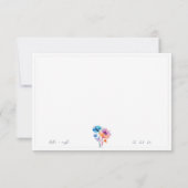 Bright Waterverf bruiloft RSVP Response Kaart (Achterkant)