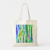 Bright Waterverf Pine Tree Canvas Tas (Achterkant)