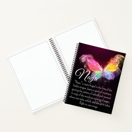 Bright Waterverf vlinder Notitieboek (Binnen)