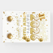 Bright White New Year Celebration  Spandoek (Horizontaal)