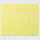 Bright Yellow and White Greek Key Pattern Cadeaupapier (Vlak)