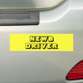 Bright Yellow New - NEWB - Driver Bumpersticker (Op auto)