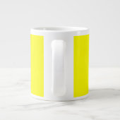 Bright Yellow Plain Elegant Professional Modern Extra Grote Beker (Achterkant)